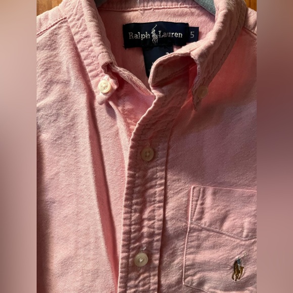 Ralph Lauren pink short sleeve button down shirt - Picture 8 of 8